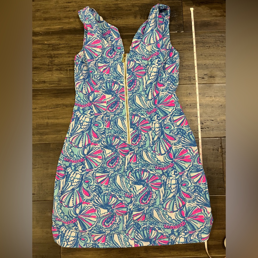 Lilly Pulitzer pink and blue sheath sundress sz 6 - Picture 8 of 8
